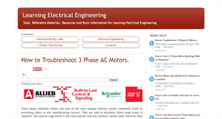 Desktop Screenshot of electricalengineeringtoolbox.com